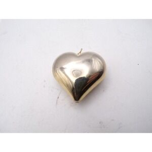 Shiny Gold Heart Charm Pendant for Jewelry Making or Decoration